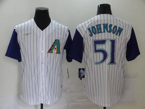 Men's Arizona Diamondbacks Randy Johnson Mitchell & Ness Black Fashion Cooperstown Collection Jersey