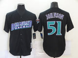 Men's Arizona Diamondbacks Randy Johnson Mitchell & Ness Black Fashion Cooperstown Collection Jersey