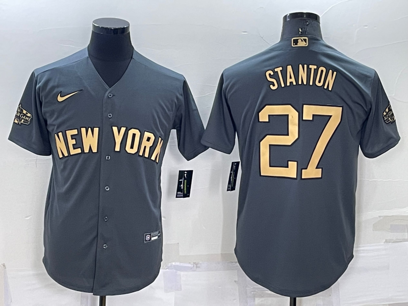 New York Yankees  Giancarlo Stanton Charcoal 2022 All-Star Game Jersey